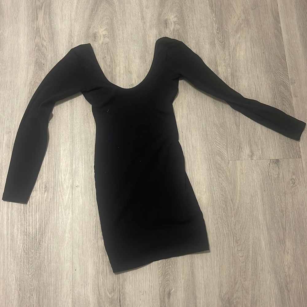 American apparel mini dress low back long sleeve